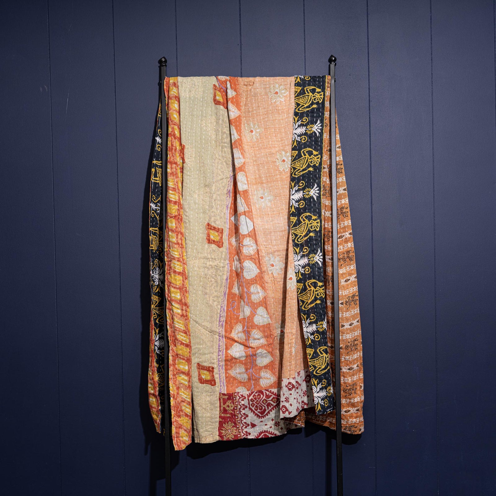 Kantha India Blanket One - of - a - Kind Handcrafted Quilted Pattern Throw – No. K - 00628 - Shoporiaz