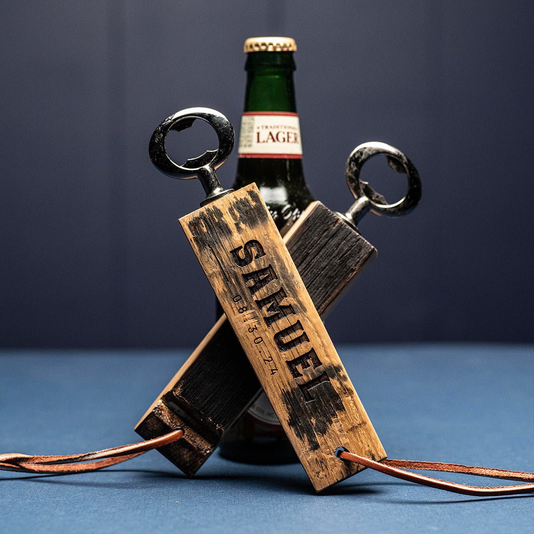 Personalized Bottle Opener Made From Tennessee Whiskey Barrel - Shoporiaz
