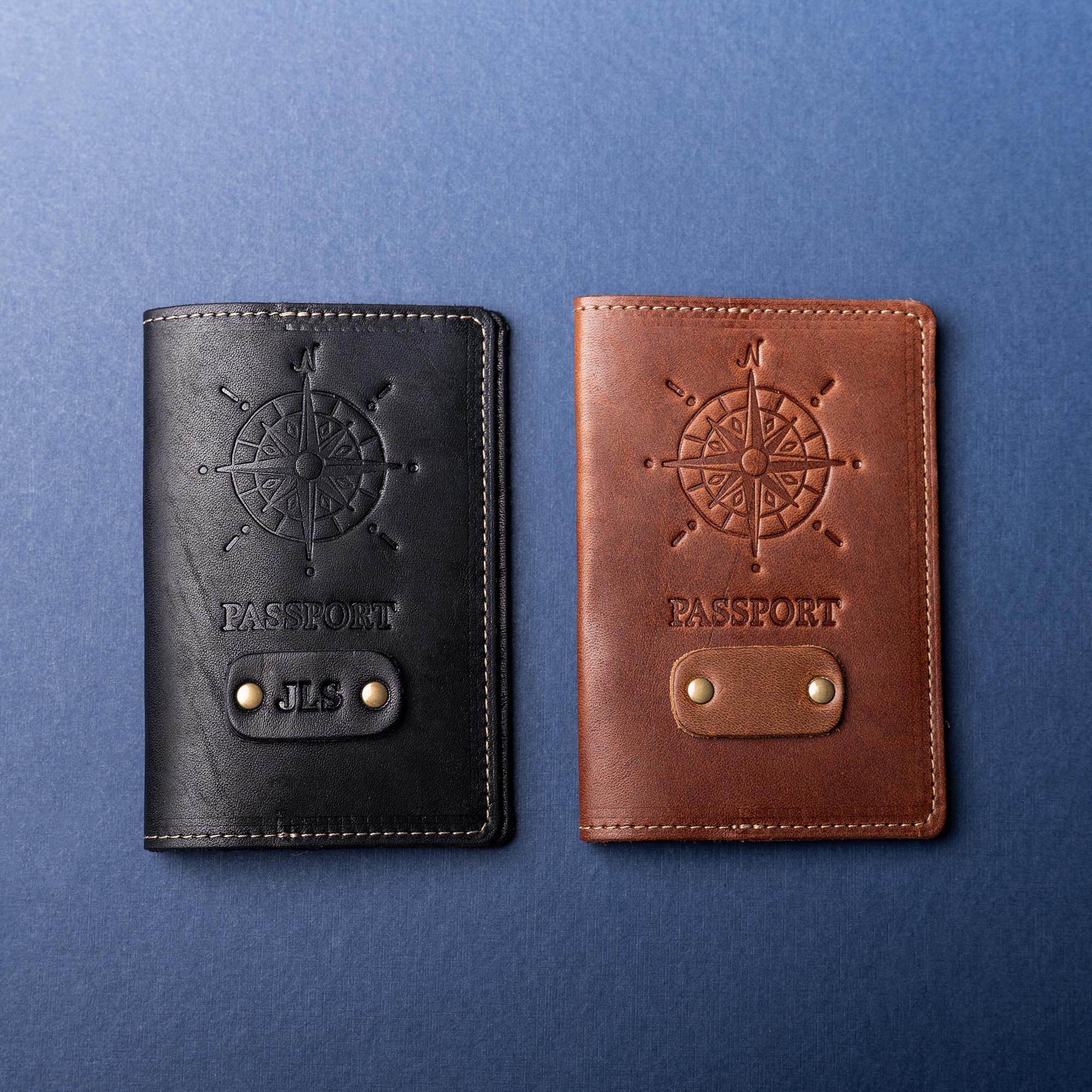 The Expedition Personalized Leather Passport Cover - Shoporiaz