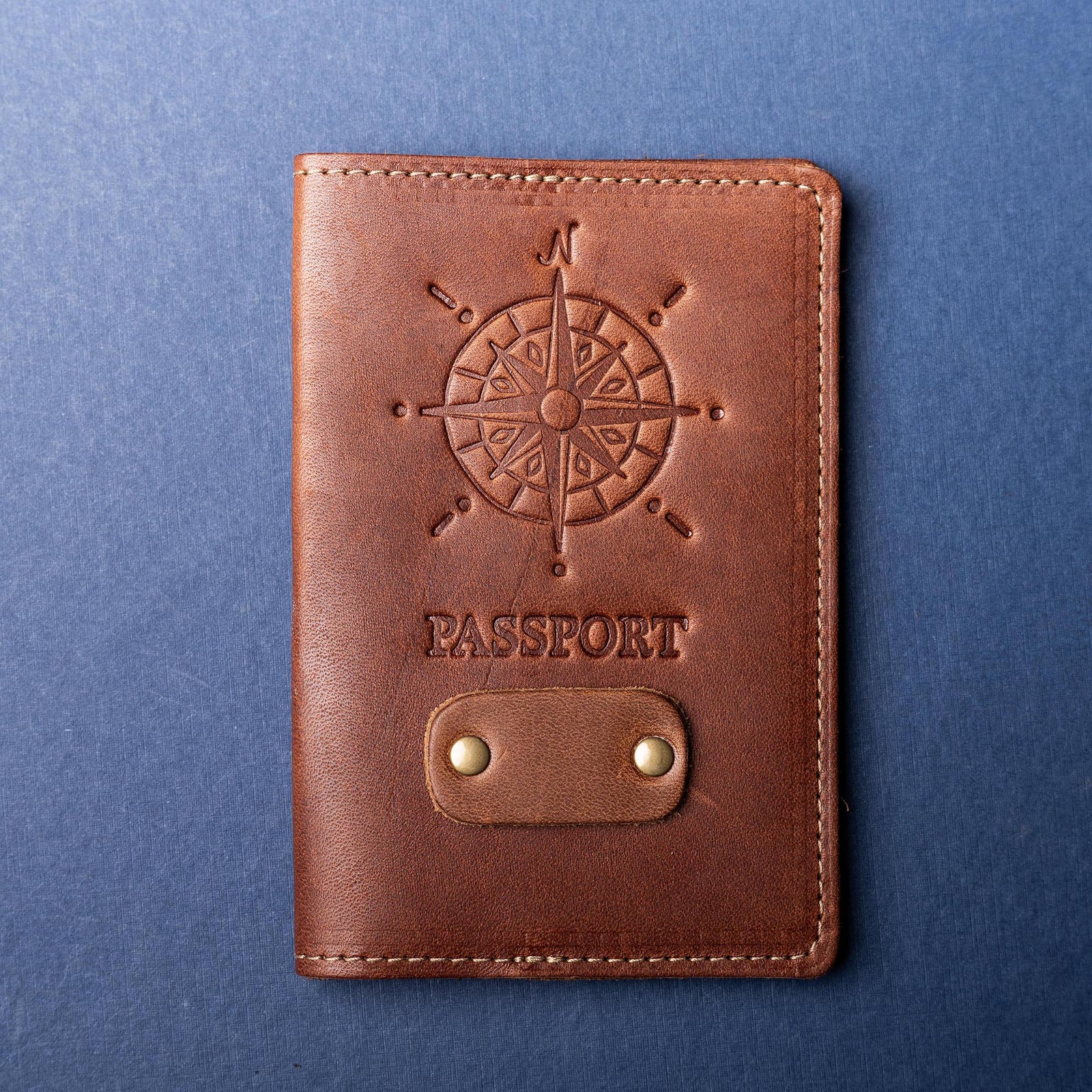 The Expedition Personalized Leather Passport Cover - Shoporiaz