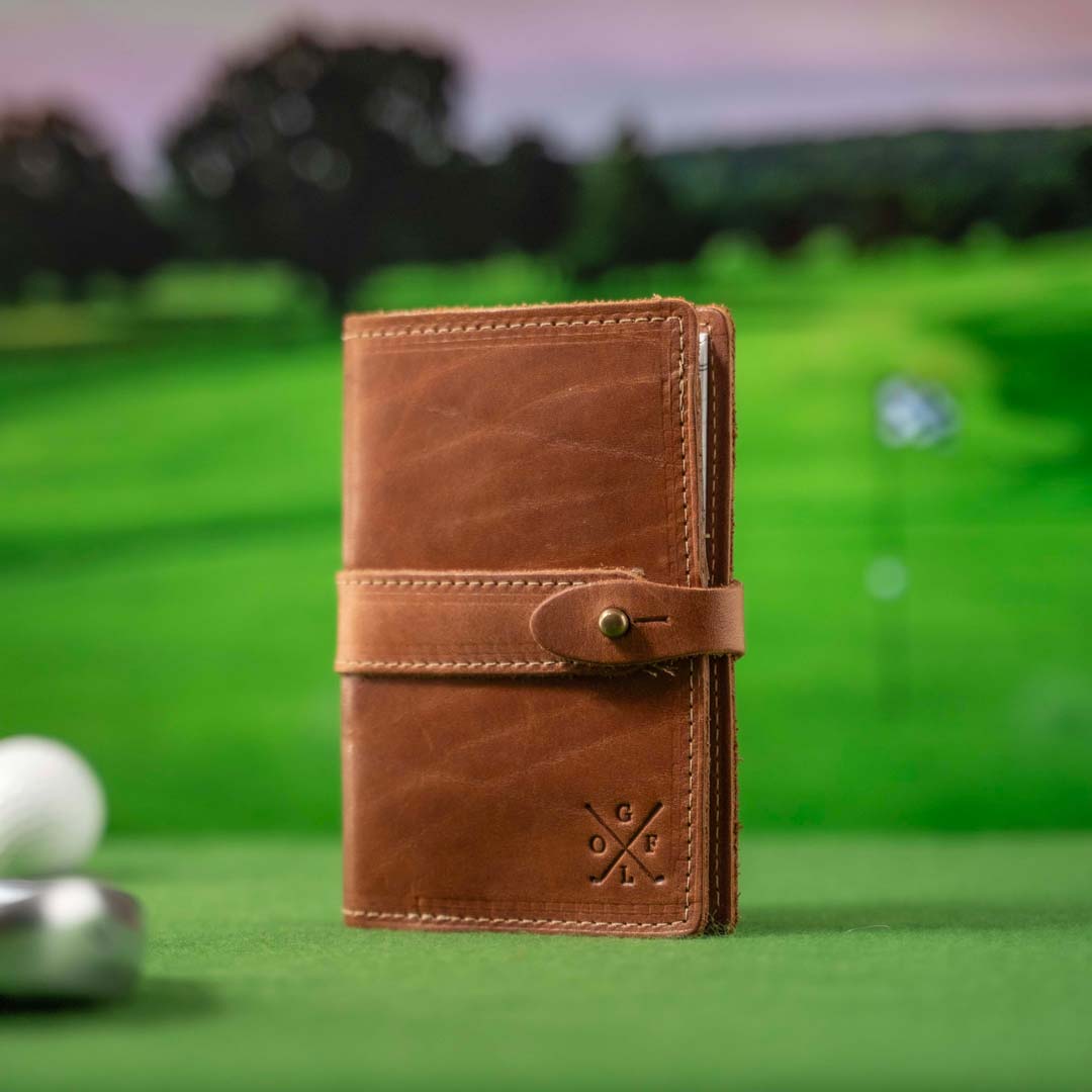 The Golf Surveyor Fine Leather Pocket Journal Cover for Field Notes - Shoporiaz