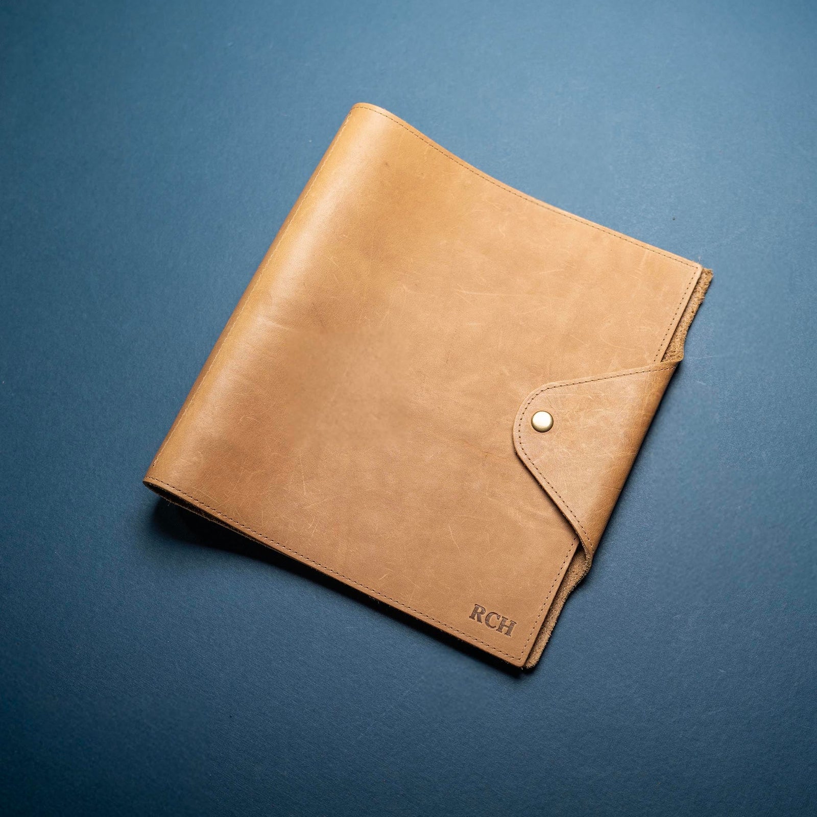 The Langley – Personalized Fine Leather 3 Ring Binder Notebook Photo Album - Shoporiaz