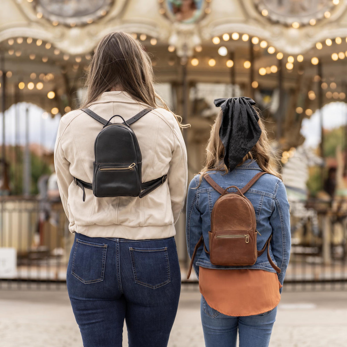 The Mini Della Fine Leather Backpack Purse - Shoporiaz