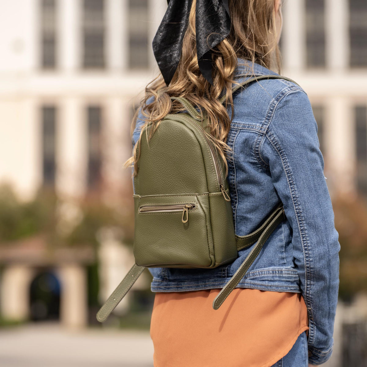The Mini Della Fine Leather Backpack Purse - Shoporiaz