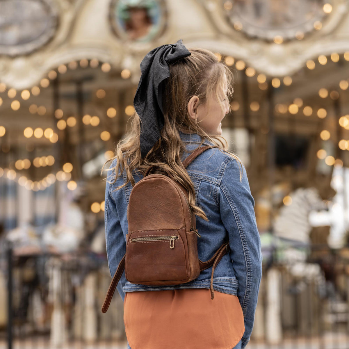 The Mini Della Fine Leather Backpack Purse - Shoporiaz