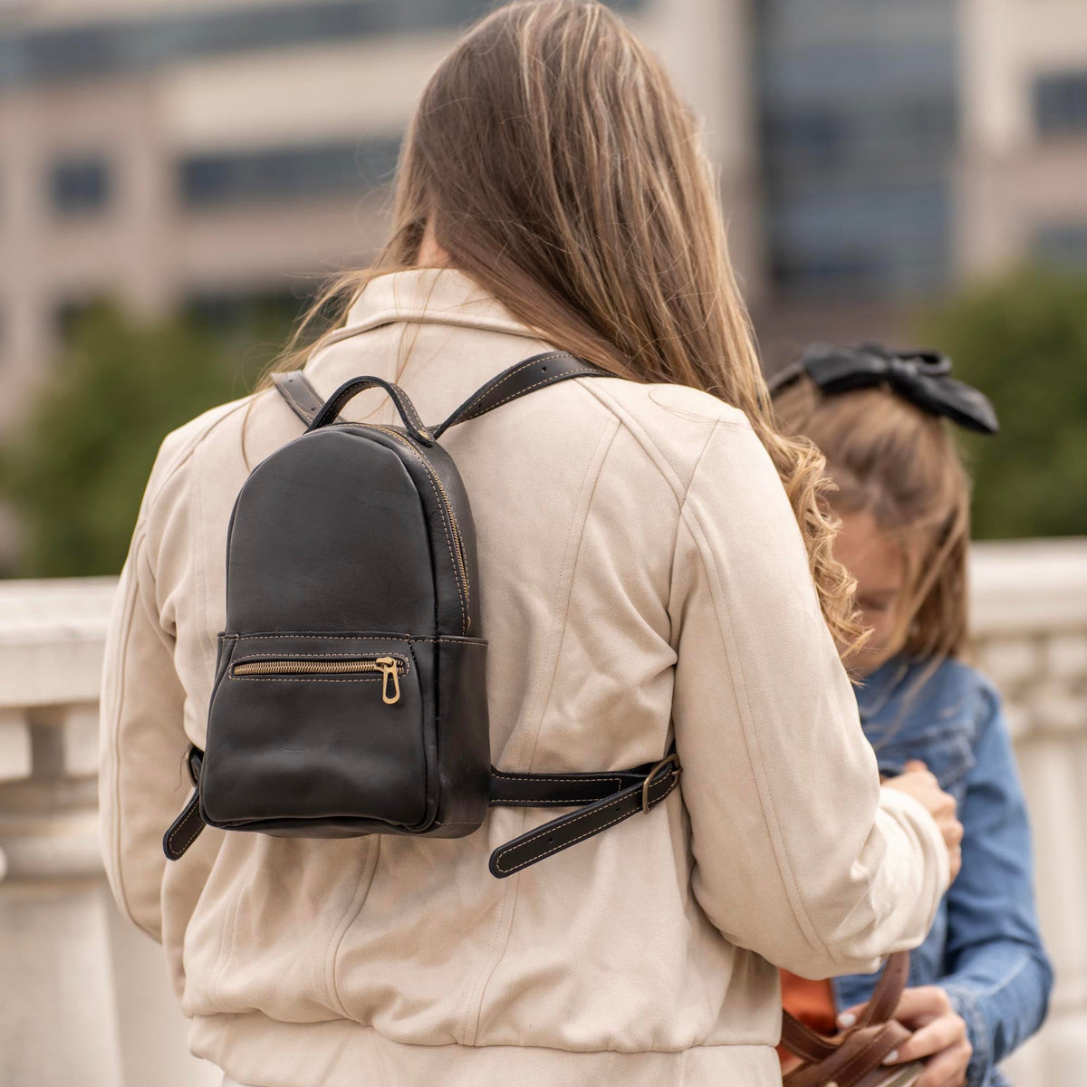 The Mini Della Fine Leather Backpack Purse - Shoporiaz