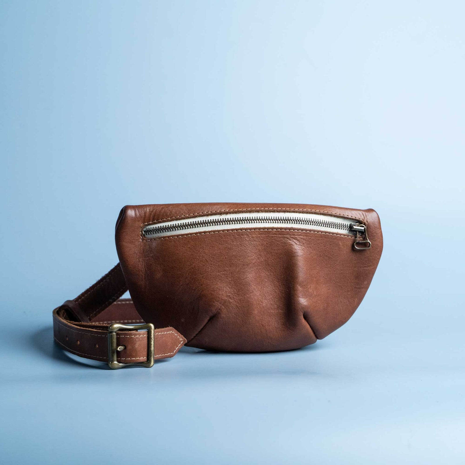 The Sage Crossbody Fine Leather Fanny Pack Bag - Shoporiaz