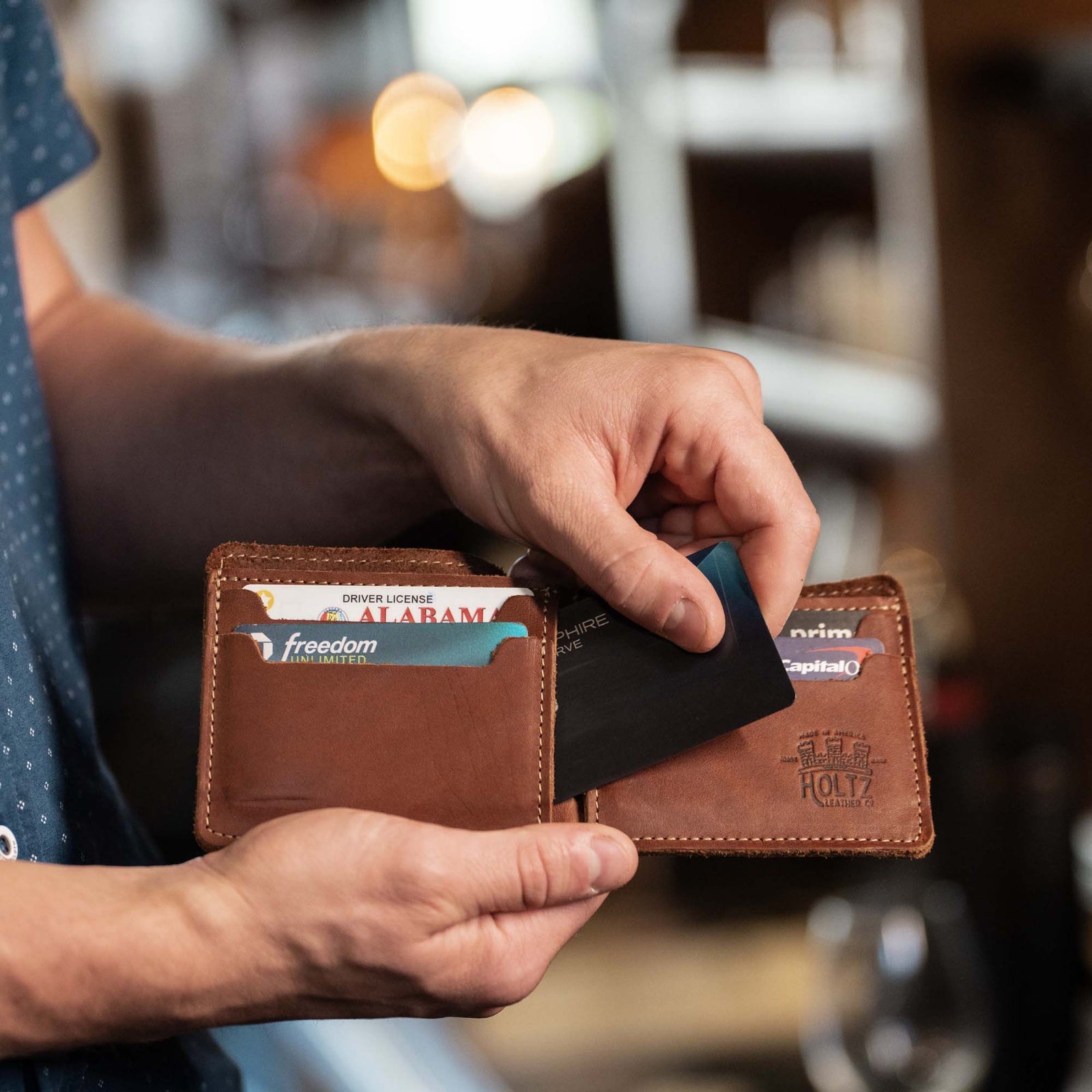 The Slim Dixie Fine Leather BiFold Wallet - Shoporiaz