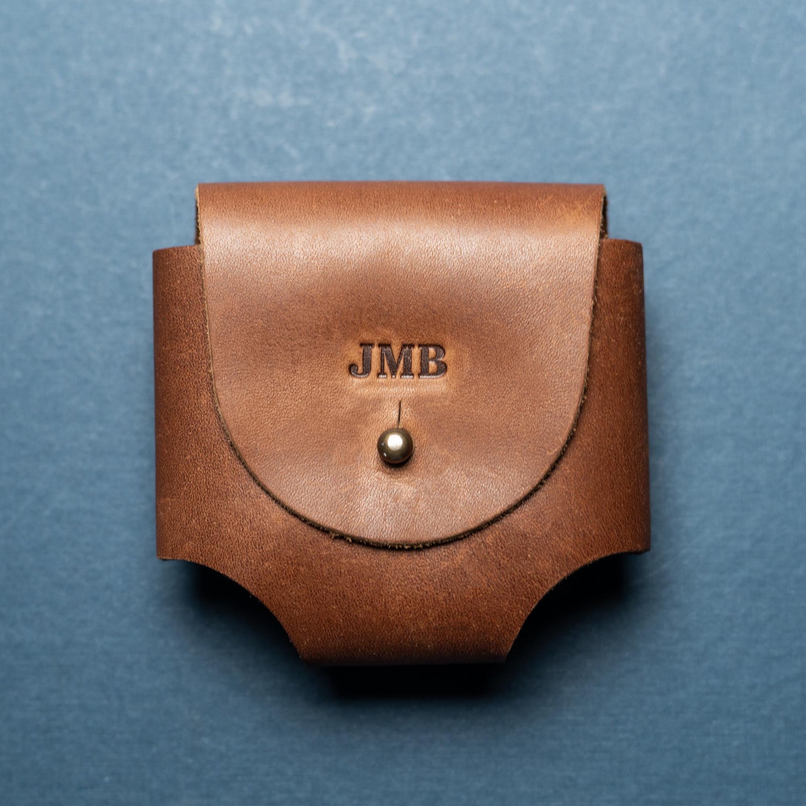 Your Logo + Our Leather - Personalized Fine Leather Golf Ball Holster - Custom Logo and Corporate Gifting - Shoporiaz