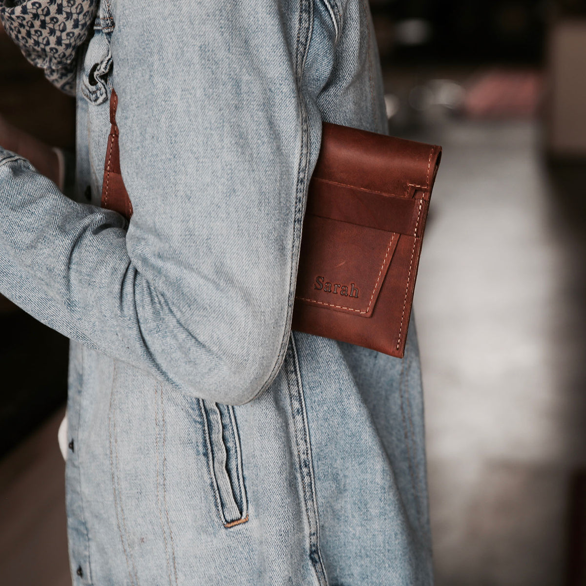 The Moriah Fine Leather Clutch With Optional Insert