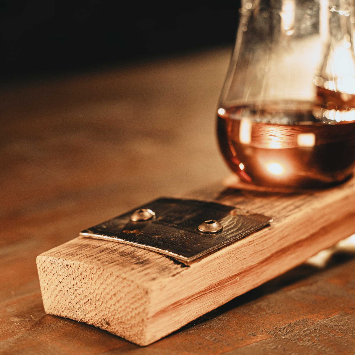 Personalized Whiskey Flight from Tennessee Whiskey Barrel Stave Barware