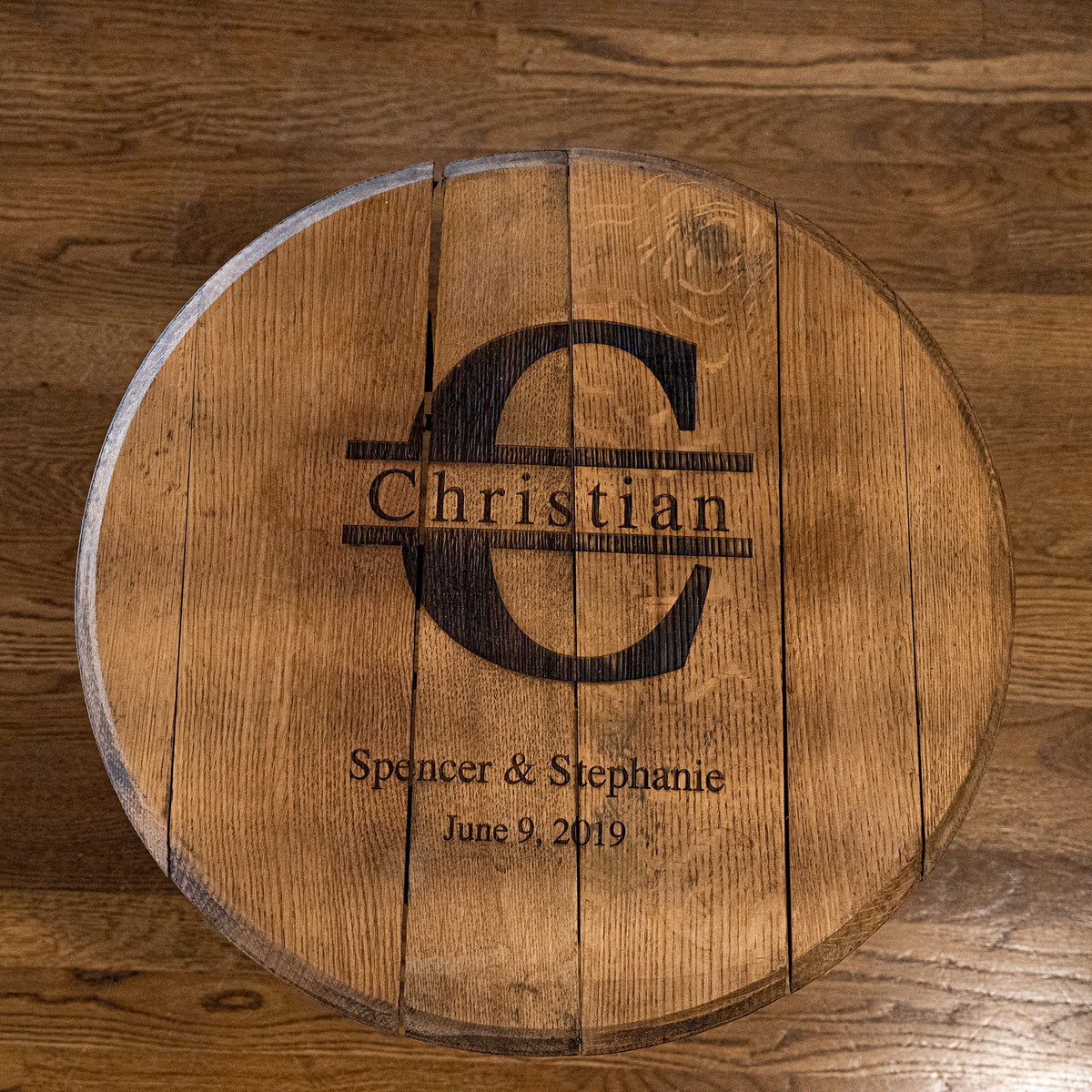 Your Logo + Our Barrel Heads - Tennessee Whiskey Barrel Head Sign - Custom Logo and Corporate Gifting