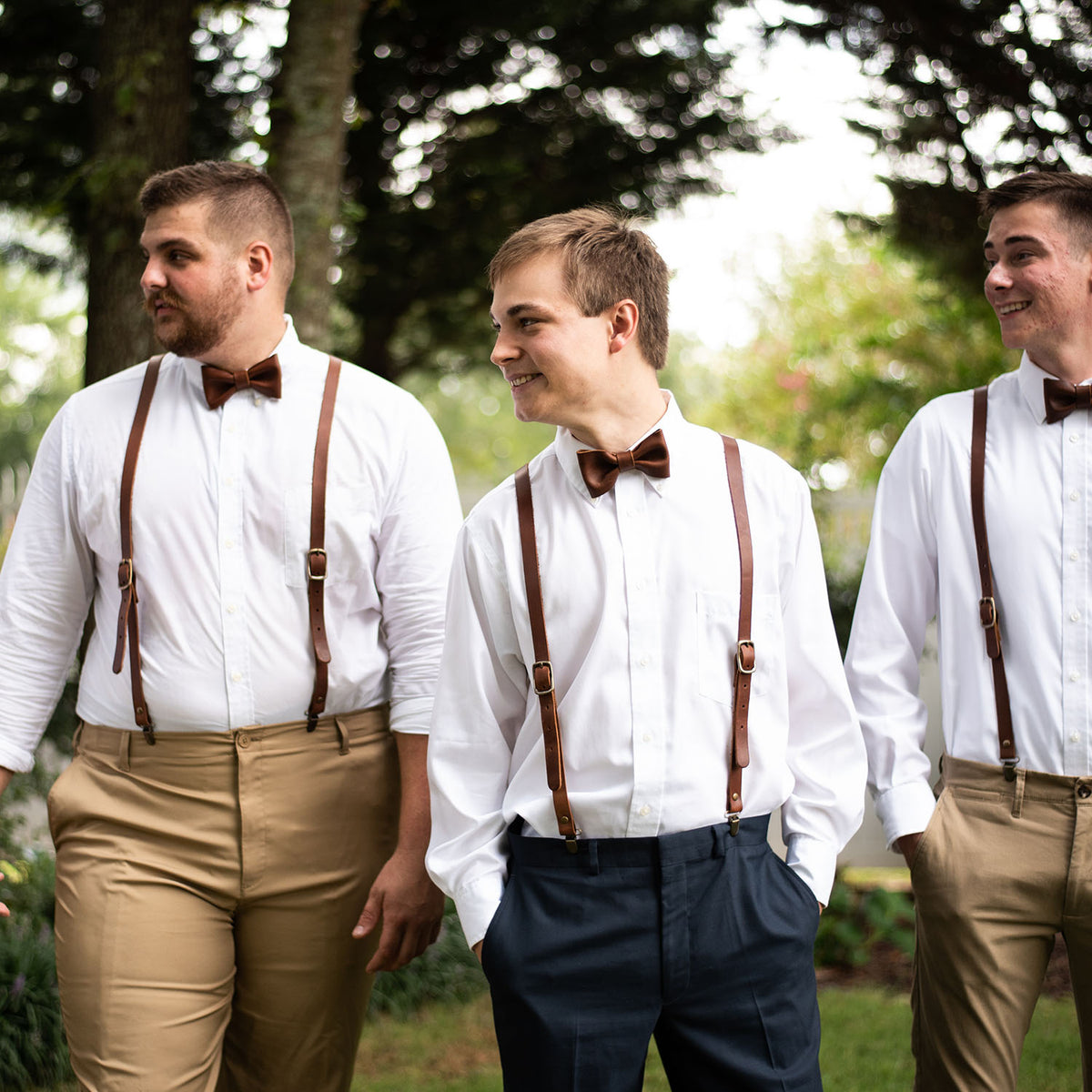 The Mr. Baker Fine Leather Bow Tie Bowtie