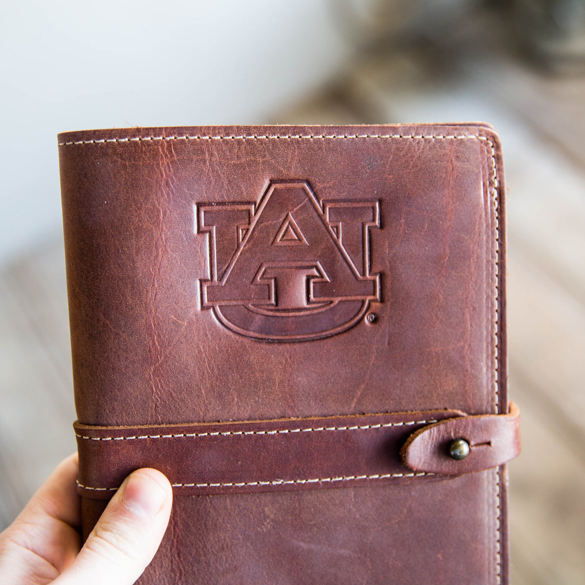 The Officially Licensed Auburn Inventor Personalized Fine Leather Journal