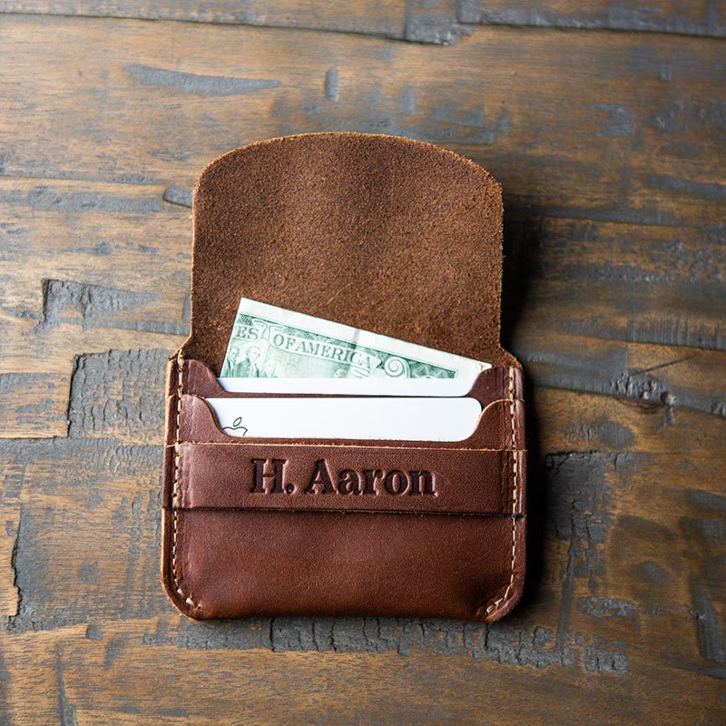 No. 3 Babe Ruth – Personalized Leather Front Pocket Wallet