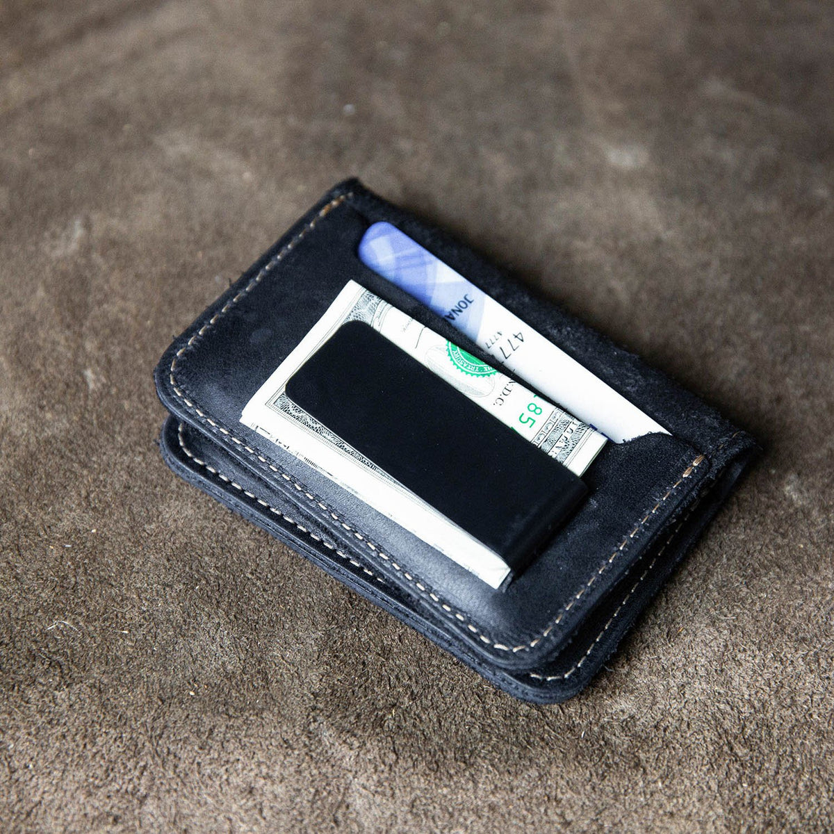 Your Logo + Our Leather - The Gates Fine Leather The Gates Bifold Money Clip Wallet - Custom Logo and Corporate Gifting