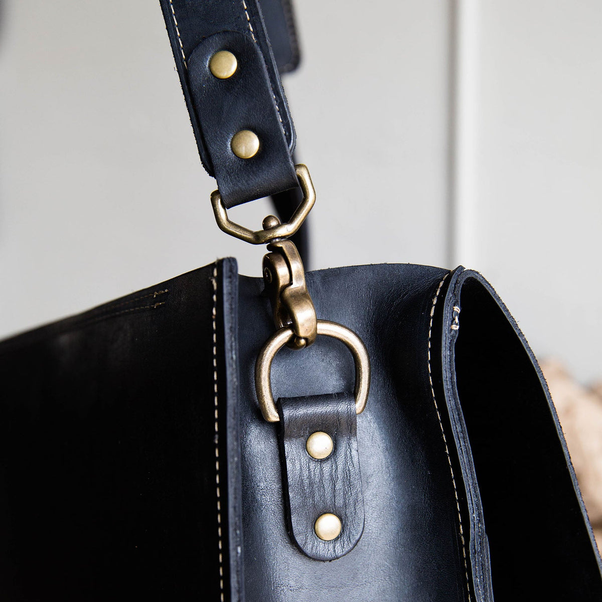 Your Logo + Our Leather - The No. 1860 EXPRESS - Fine Leather Messenger Bag & Briefcase - Custom Logo and Corporate Gifting