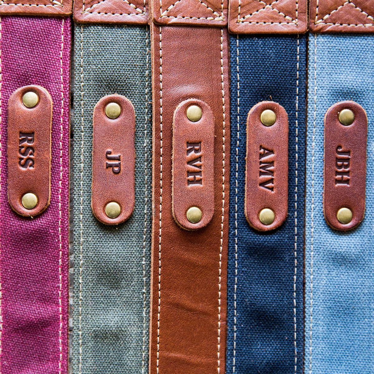 The Nomad Personalized Fine Leather & Canvas Camera Strap
