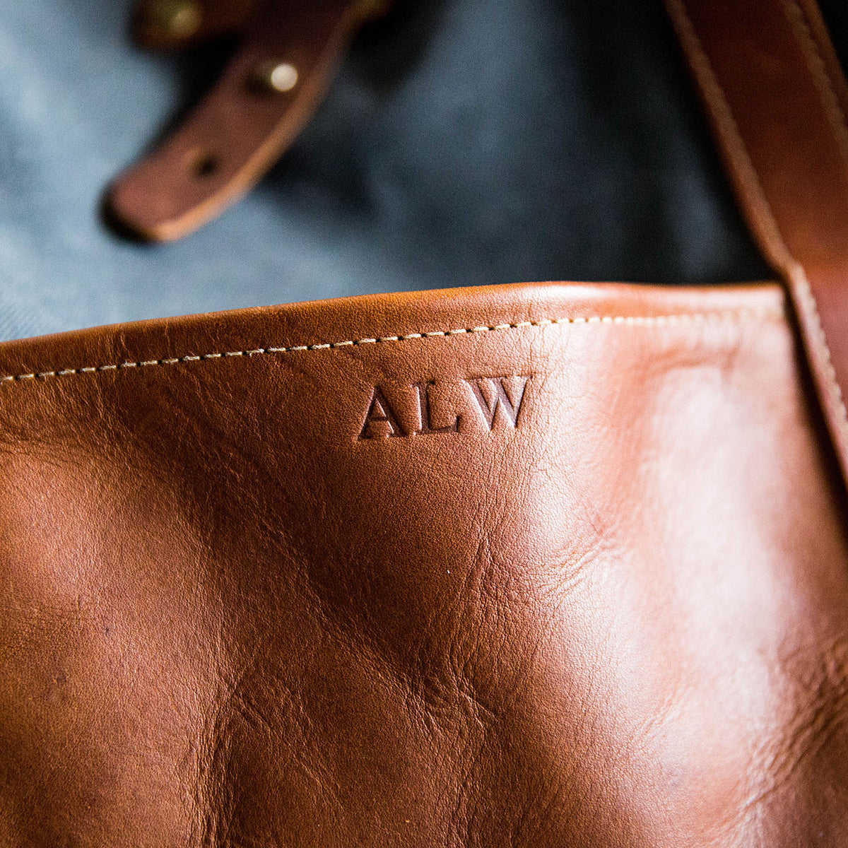 The Market Tote - Fine Leather & Waxed Canvas Bag Purse
