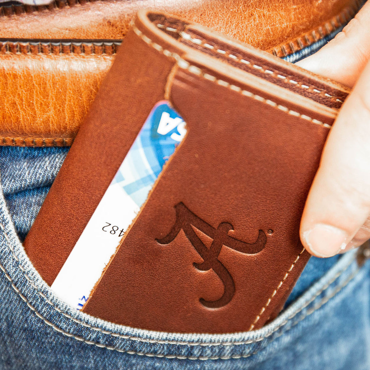 The Officially Licensed Alabama Gates Bifold Money Clip Wallet