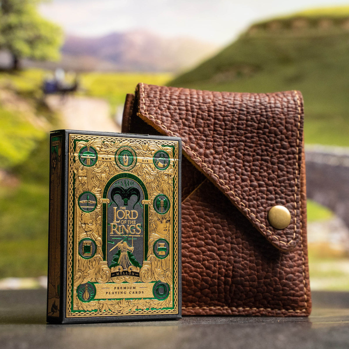 Theory 11 Lord of The Rings Card Deck With Fine Leather Card Sleeve