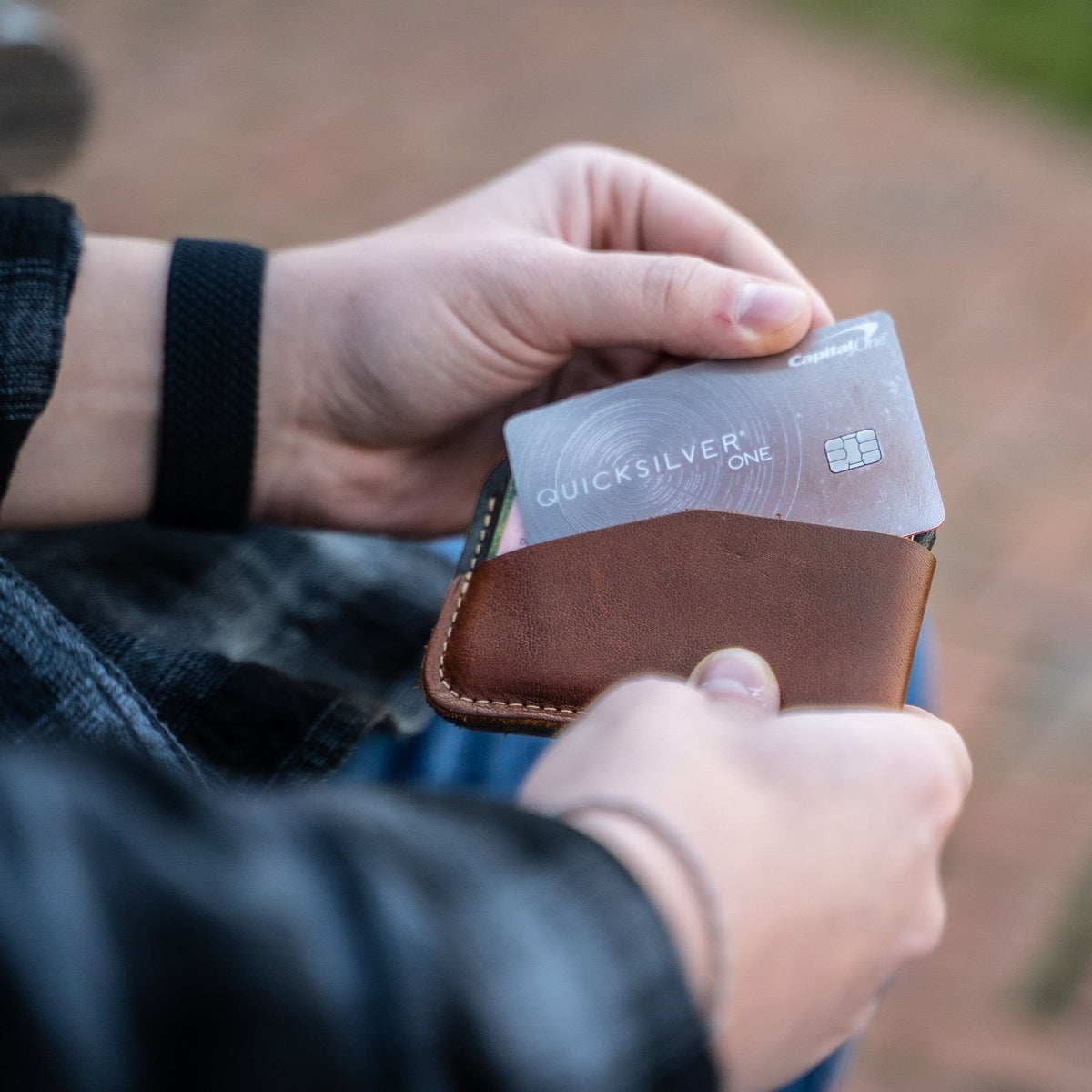 The Charleston Personalized Fine Leather Triple Sleeve Front Pocket Wallet