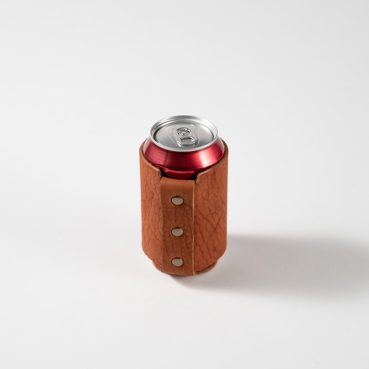 The Blitz Can Coozie - Bison Full-Grain Leather