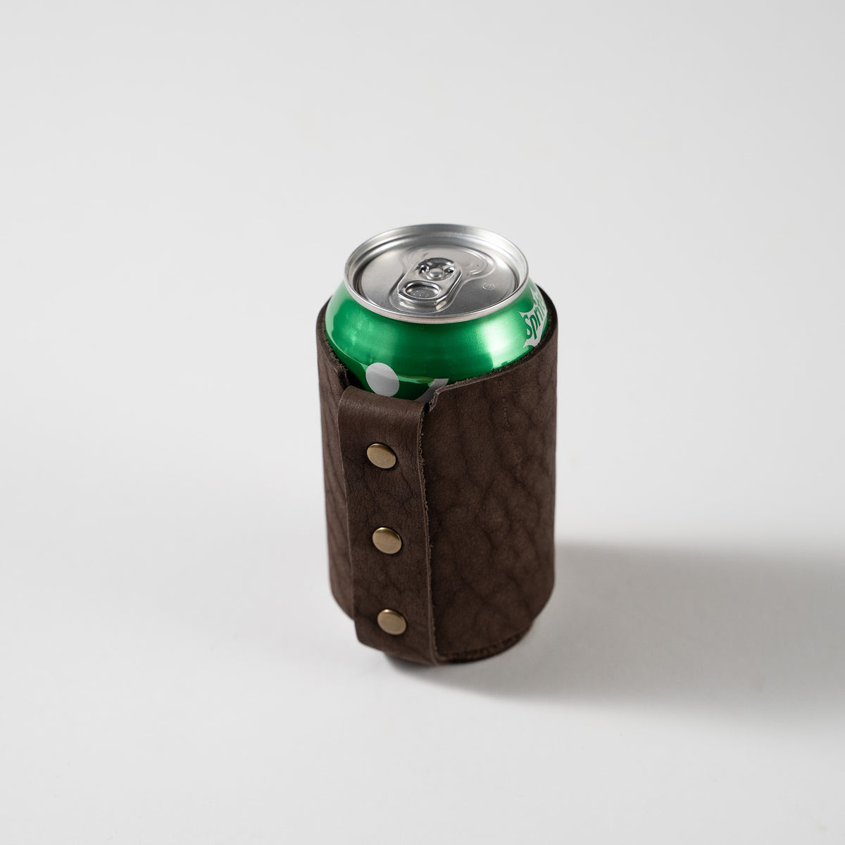 The Blitz Can Coozie - Bison Full-Grain Leather