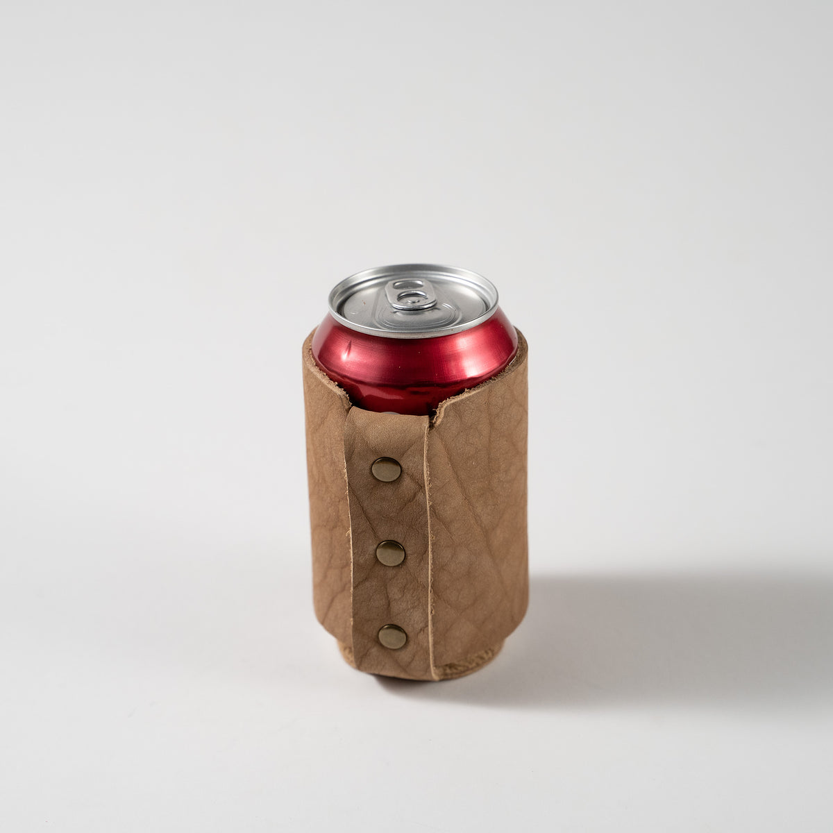 The Blitz Can Coozie - Bison Full-Grain Leather