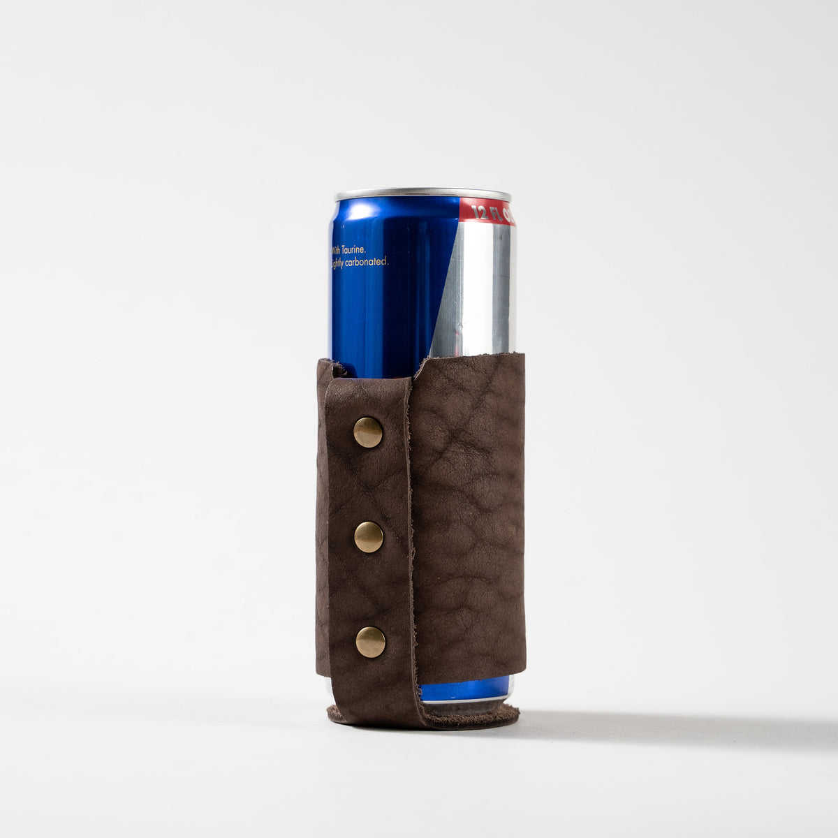 The Blitz Can Coozie - Bison Full-Grain Leather