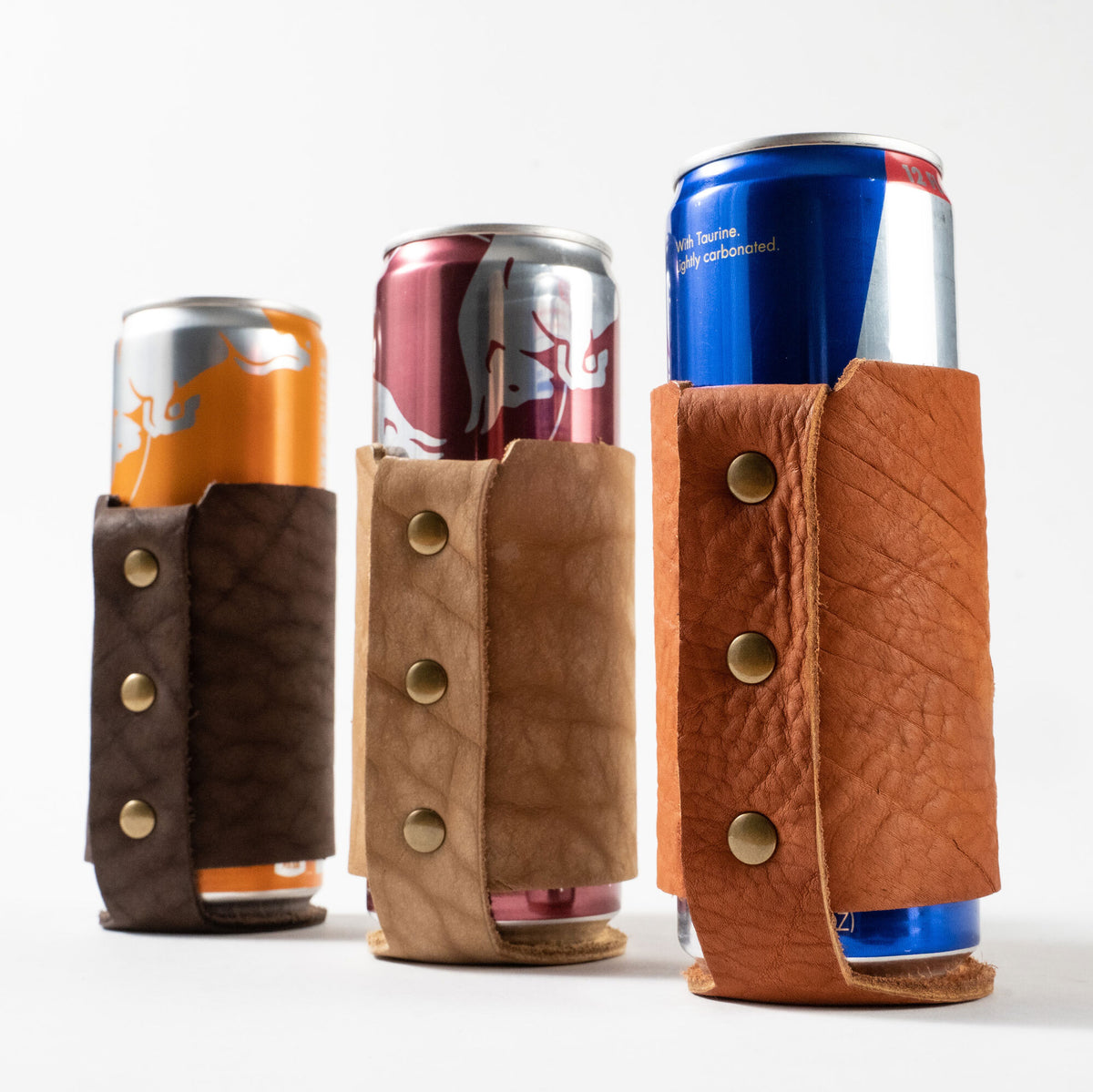The Blitz Can Coozie - Bison Full-Grain Leather