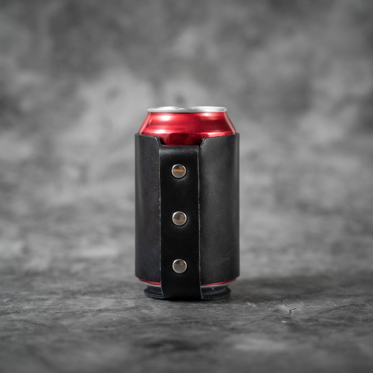 The Blitz Collegiate Can Coozie Alabama & Auburn - Full-Grain Leather