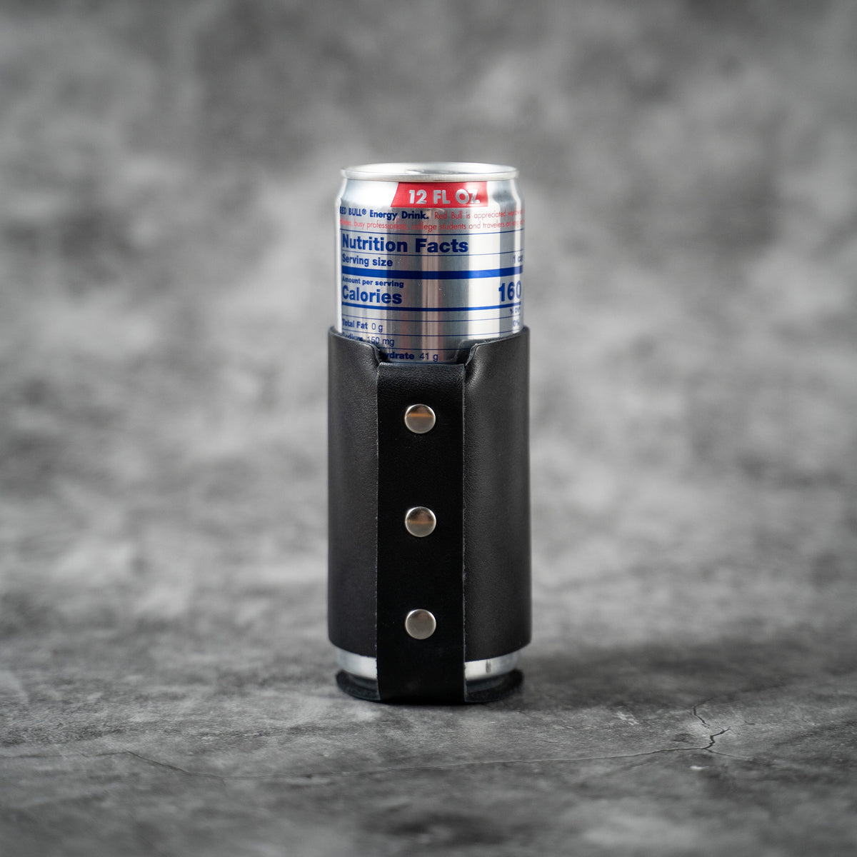 The Blitz Collegiate Can Coozie Alabama & Auburn - Full-Grain Leather