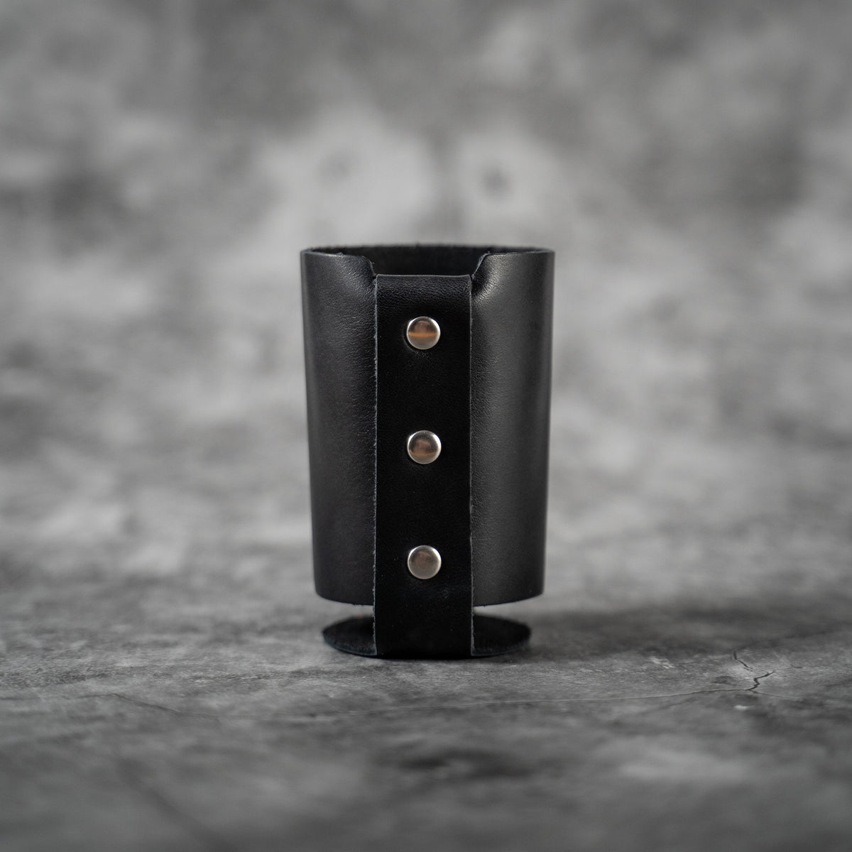 The Blitz Collegiate Can Coozie Alabama & Auburn - Full-Grain Leather