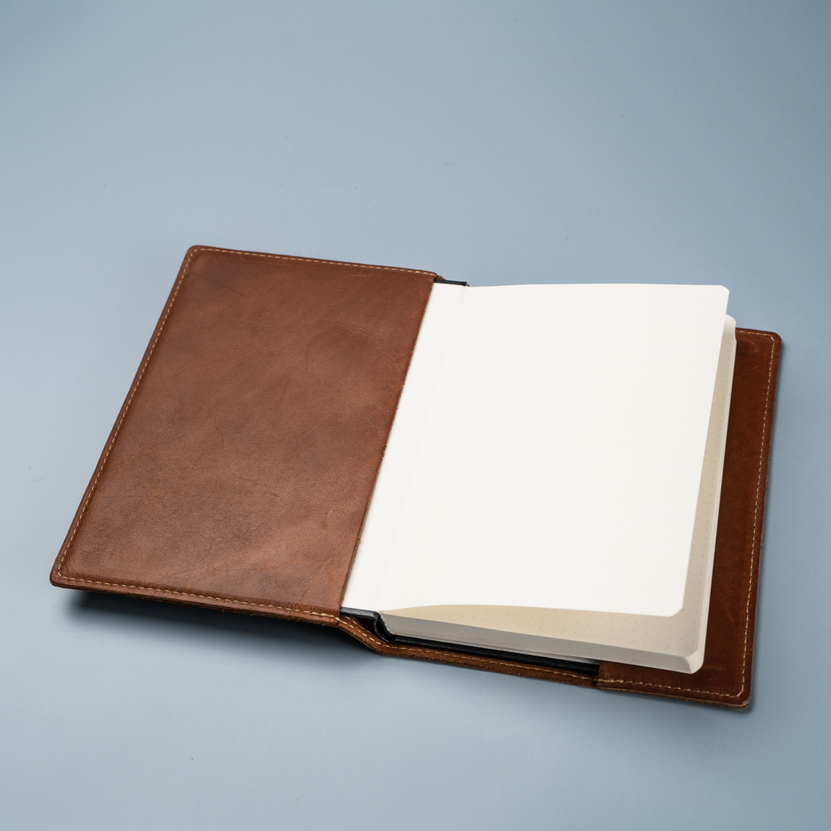 Your Logo + Our Leather - The Scholar - Personalized Leather Journal Cover - Custom Logo and Corporate Gifting