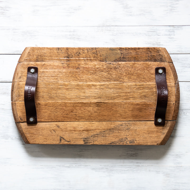 The Butler Tennessee Whiskey Barrel Charcuterie Board Serving Tray