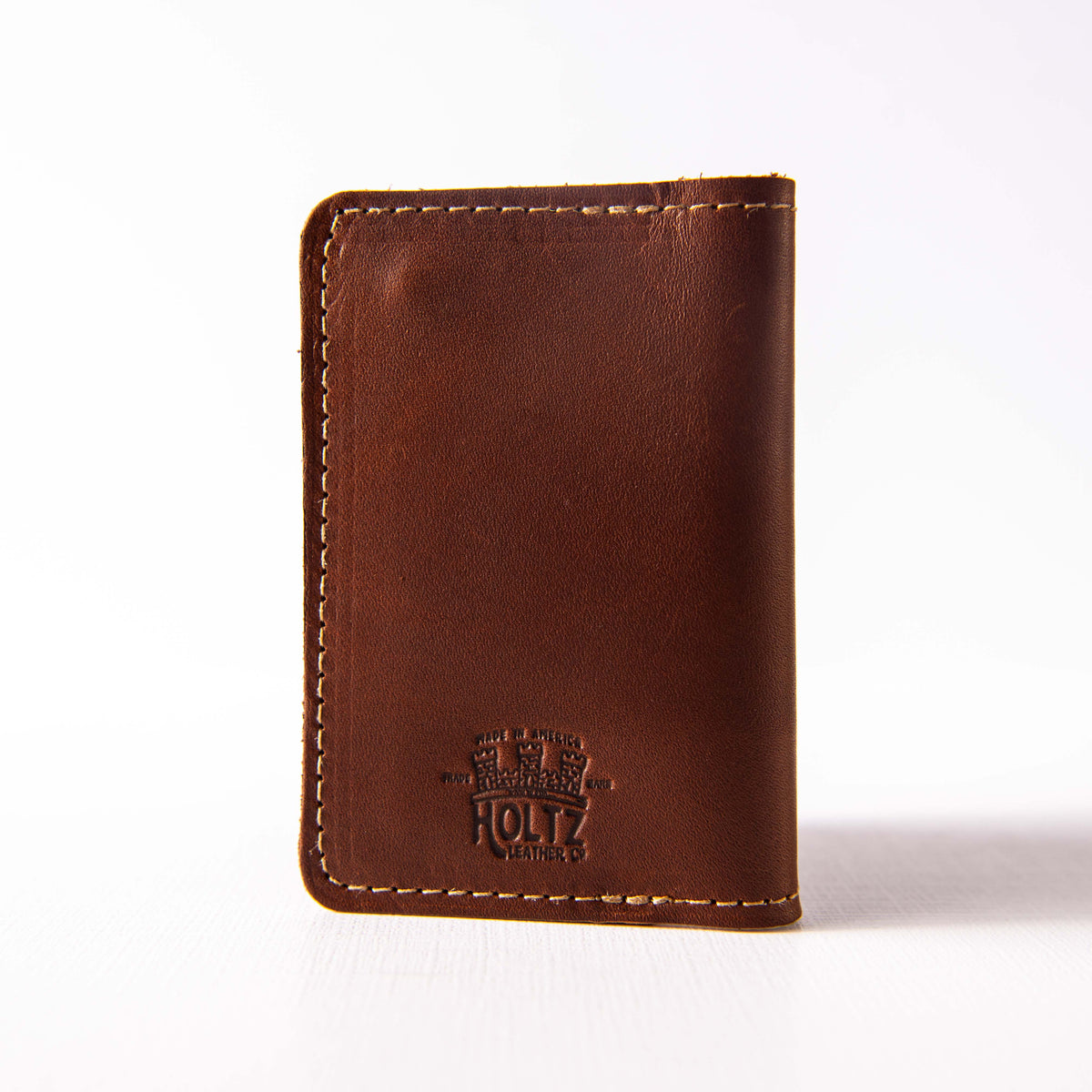 Your Logo + Our Leather - The Vincent Fine Leather Business Card Holder Wallet BiFold - Custom Logo and Corporate Gifting