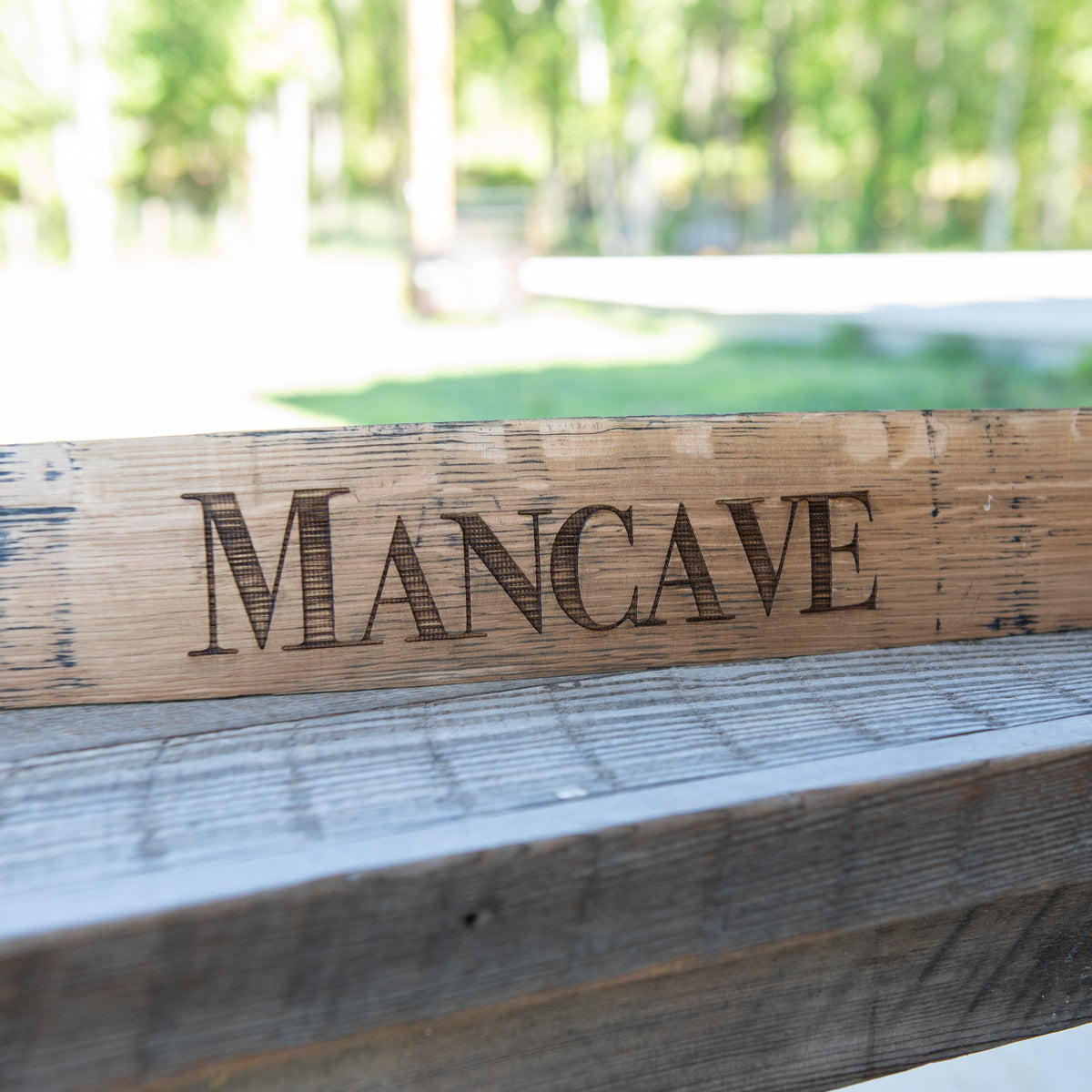 Personalized Family Name Sign From Tennessee Whiskey Barrel Stave Wall Art