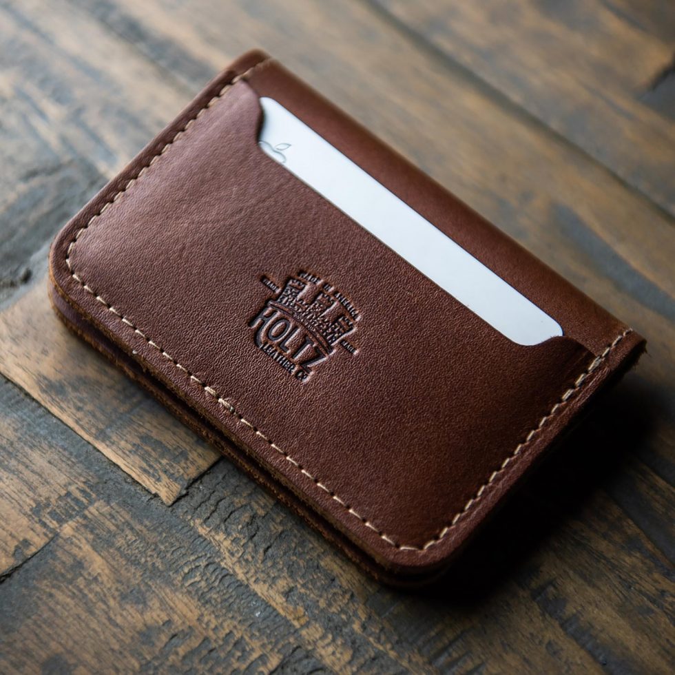 The Gates Personalized Leather Bifold Money Clip Front Pocket Wallet