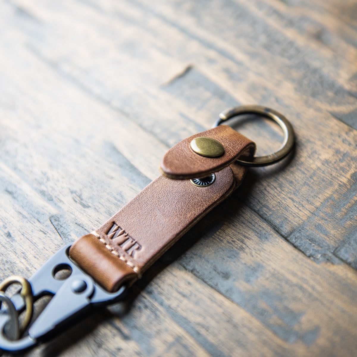 The Henry Fine Leather Keychain