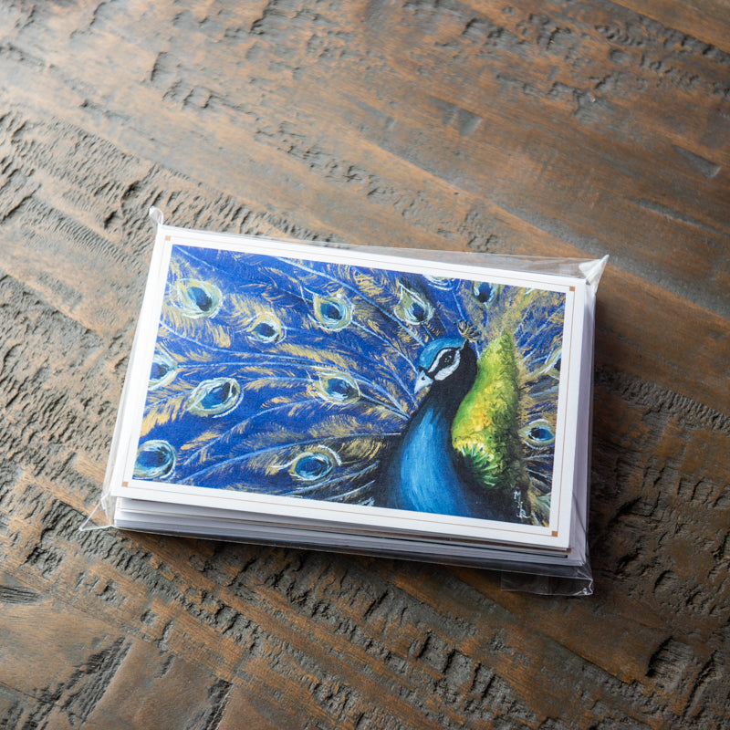 Peacock Stationery Set Of 4 By Madison Holtz Butler