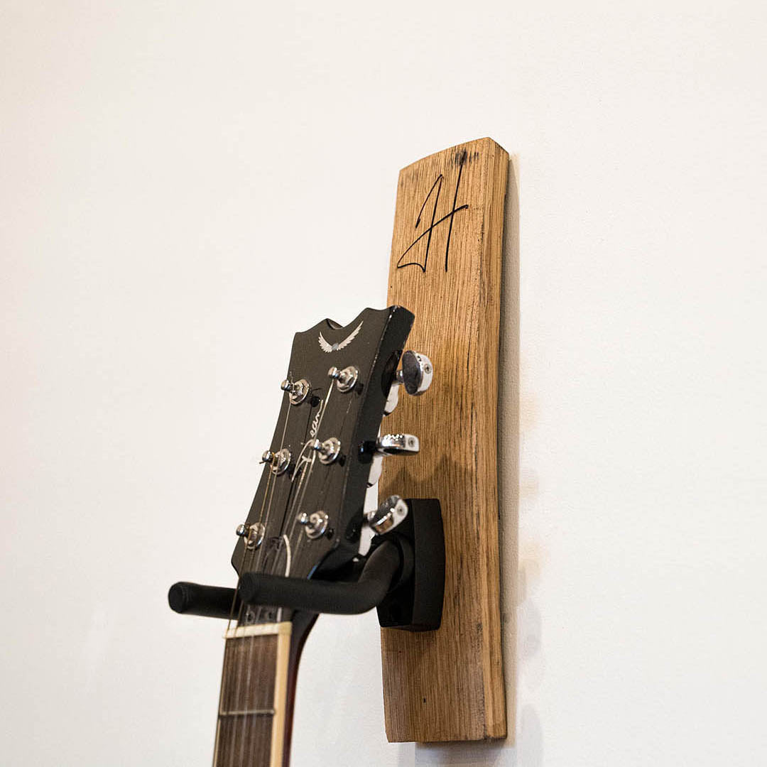 The Memphis Personalized Tennessee Whiskey Barrel Guitar Holder Hanger