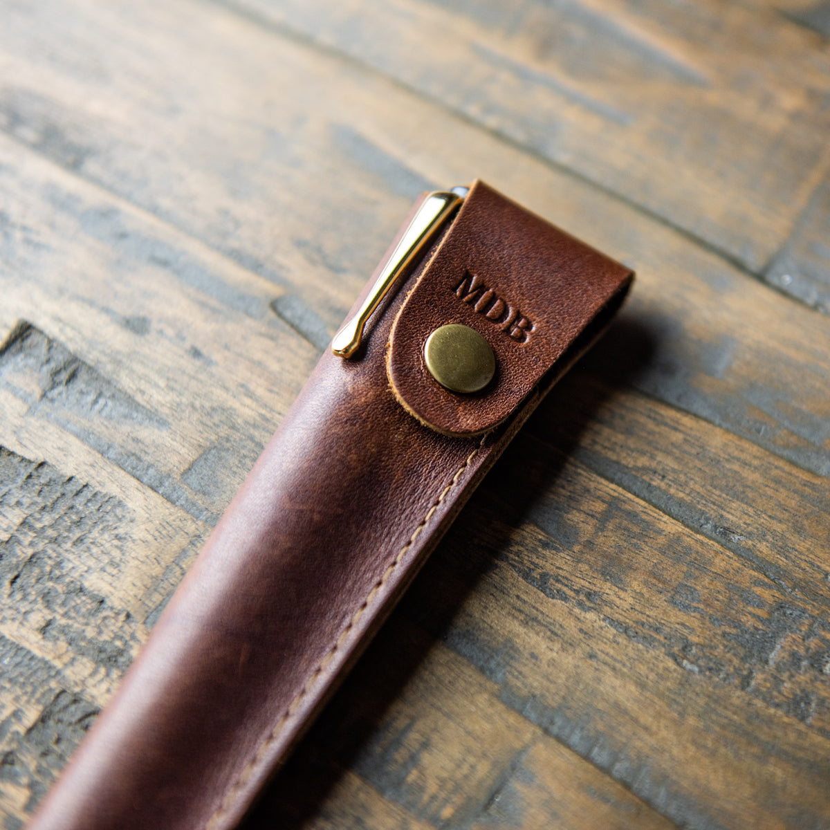 Hand-Turned Rose Wood Fountain Pen + Personalized Pen Sleeve
