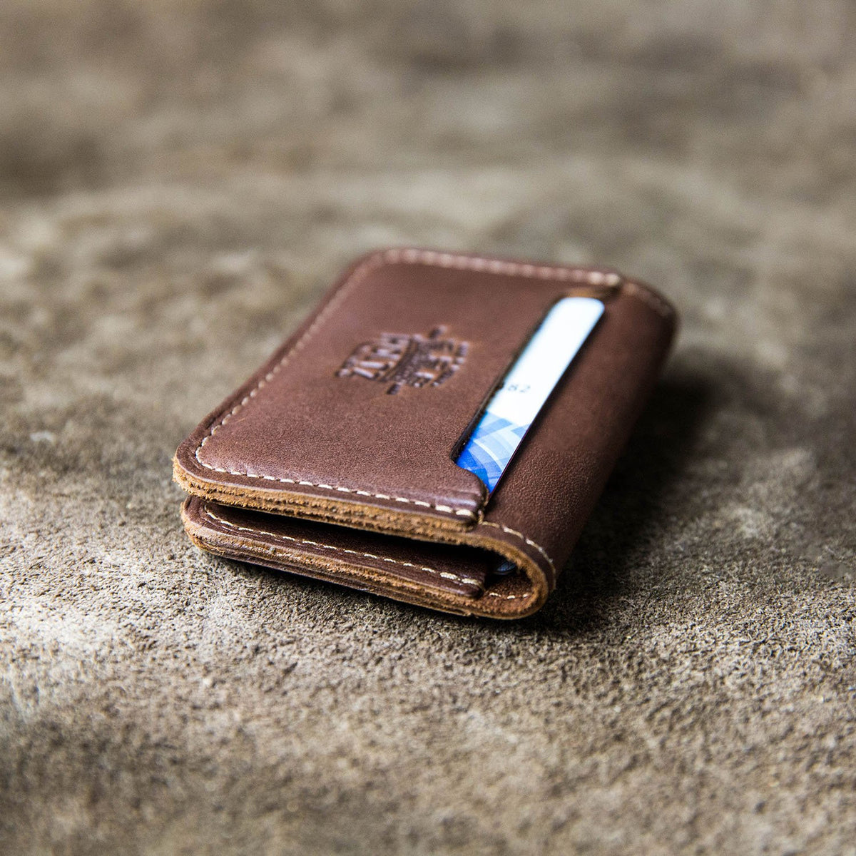 Your Logo + Our Leather - The Gates Fine Leather The Gates Bifold Money Clip Wallet - Custom Logo and Corporate Gifting