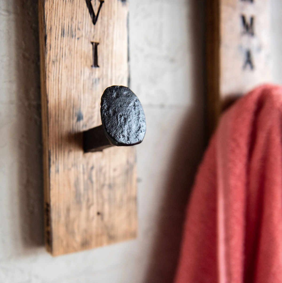 Tennessee Whiskey Barrel Stave Towel Hanger Wall Hook