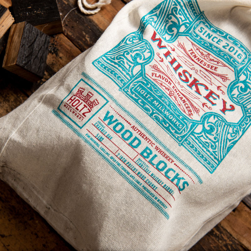 Tennessee Whiskey Barrel Flavor Enhancers - Barrel Wood Blocks For Smoking