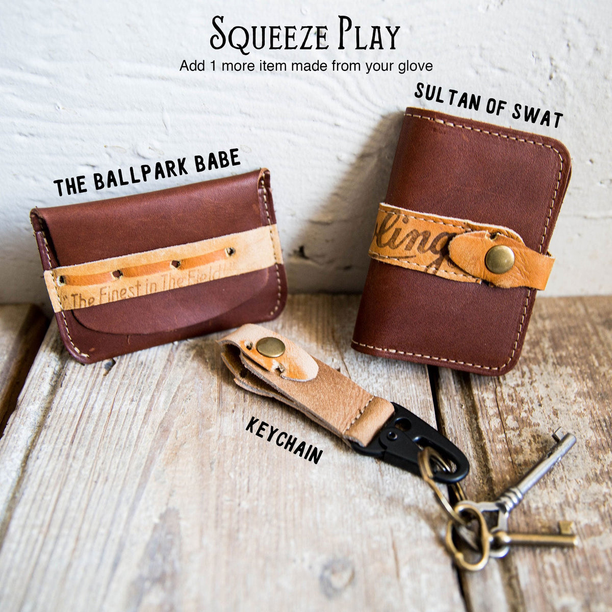 Custom Glove Wallet ~ Made from YOUR Baseball Glove! - Shoporiaz