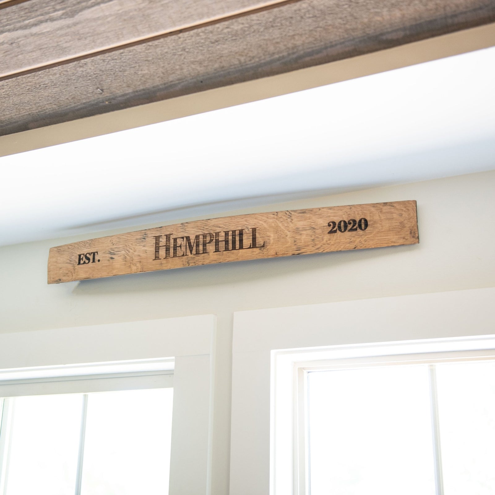 Personalized Family Name Sign From Tennessee Whiskey Barrel Stave Wall Art - Shoporiaz