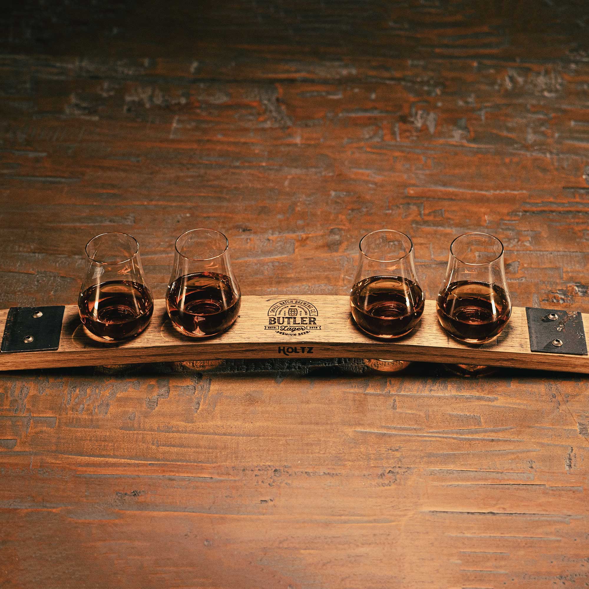 Personalized Whiskey Flight from Tennessee Whiskey Barrel Stave Barware - Shoporiaz