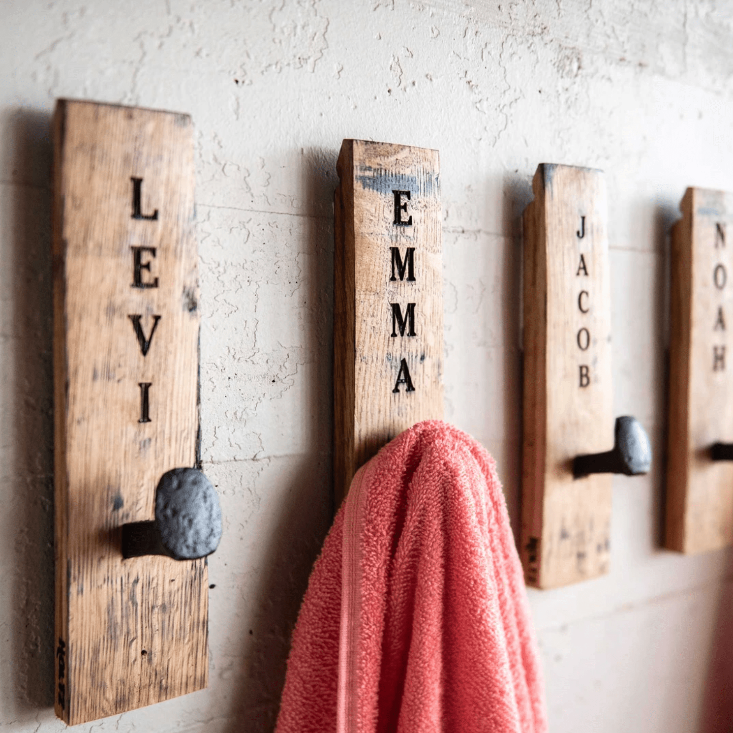 Tennessee Whiskey Barrel Stave Towel Hanger Wall Hook - Shoporiaz